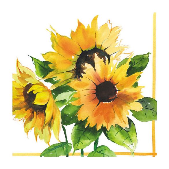 AMB.13306555 Girasoli papírszalvéta 33x33cm,20db-os