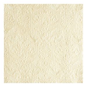 AMB.13306920 Elegance pearl cream dombornyomott papírszalvéta 33x33cm,15db-os