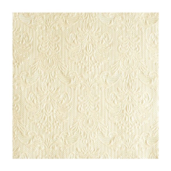 AMB.13306920 Elegance pearl cream dombornyomott papírszalvéta 33x33cm,15db-os