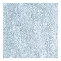   AMB.13306921 Elegance pearl blue dombornyomott papírszalvéta 33x33cm,15db-os