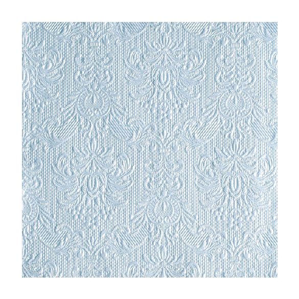 AMB.13306921 Elegance pearl blue dombornyomott papírszalvéta 33x33cm,15db-os