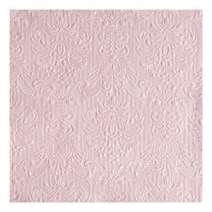 AMB.13305517 Elegance pearl pink dombornyomott papírszalvéta 33x33cm,15db-os