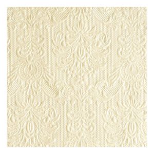 AMB.12506920 Elegance pearl cream dombornyomott papírszalvéta 25x25cm,15db-os