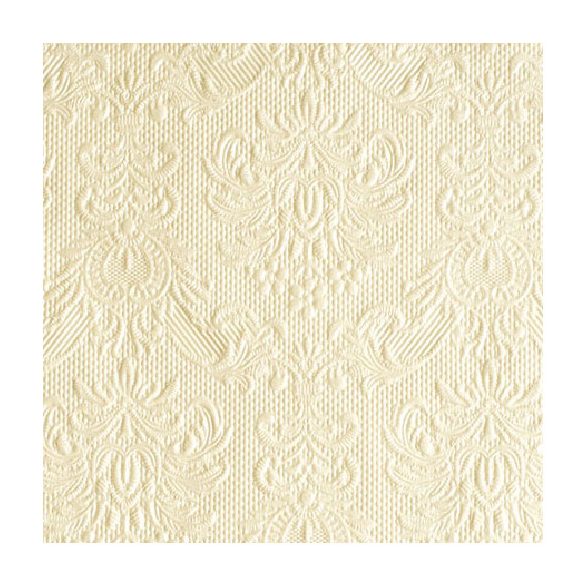 AMB.12506920 Elegance pearl cream dombornyomott papírszalvéta 25x25cm,15db-os