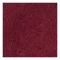   AMB.12505519 Elegance bordeaux dombornyomott papírszalvéta 25x25cm,15db-os