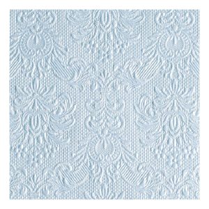 AMB.12506921 Elegance pearl blue dombornyomott papírszalvéta 25x25cm,15db-os