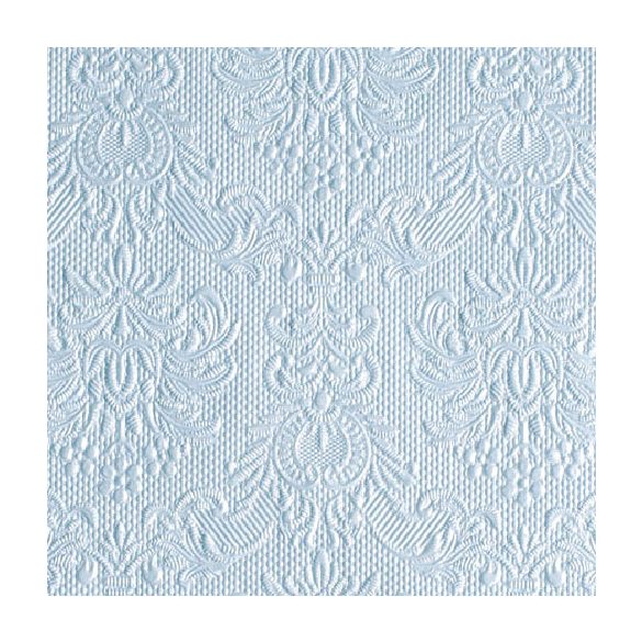 AMB.12506921 Elegance pearl blue dombornyomott papírszalvéta 25x25cm,15db-os