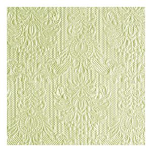 AMB.12506922 Elegance pearl green dombornyomott papírszalvéta 25x25cm,15db-os