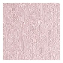   AMB.12505517 Elegance Pearl Pink dombornyomott papírszalvéta 25x25cm,15db-os