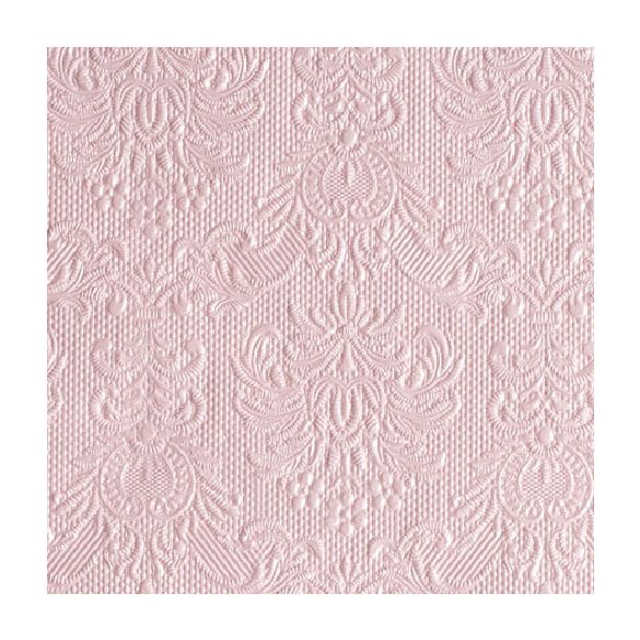 AMB.12505517 Elegance Pearl Pink dombornyomott papírszalvéta 25x25cm,15db-os