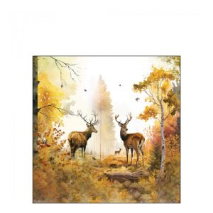 AMB.12518795 Autumn Forest papírszalvéta 25x25cm, 20db-os