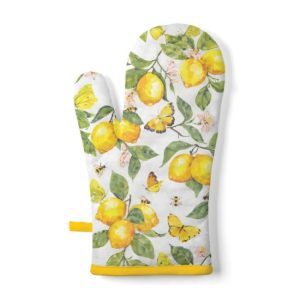 AMB.16420365 Fresh lemons white edényfogó kesztyű 18x30cm, 100% pamut