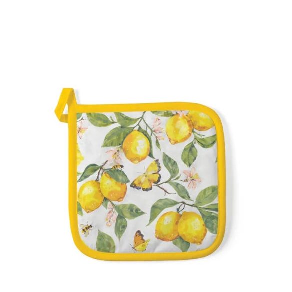 AMB.16520365 Fresh lemons white edényalátét 20x20cm,100% pamut