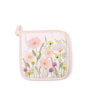 AMB.16520345 Pastel flowers pink edényalátét 20x20cm,100% pamut