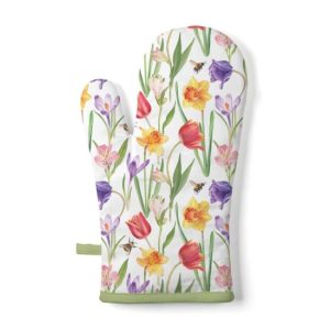 AMB.16420350 Flowers in spring edényfogó kesztyű 18x30cm, 100% pamut