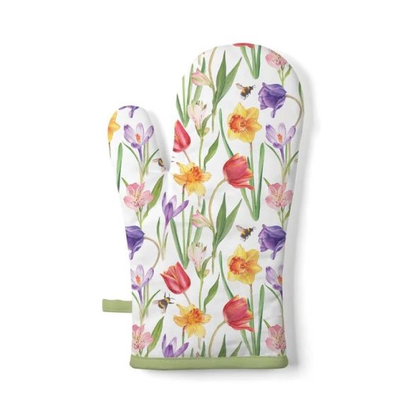 AMB.16420350 Flowers in spring edényfogó kesztyű 18x30cm, 100% pamut