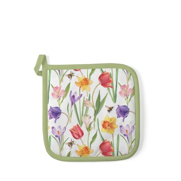 AMB.16520350 Flowers in spring edényalátét 20x20cm,100% pamut