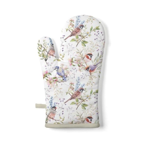 AMB.16420390 Busy birds edényfogó kesztyű 18x30cm, 100% pamut