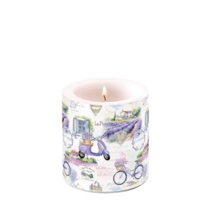 AMB.19220400 La Provence átvilágítós gyertya 8x7,5cm 