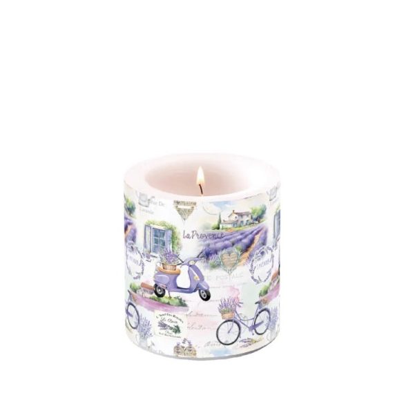 AMB.19220400 La Provence átvilágítós gyertya 8x7,5cm 