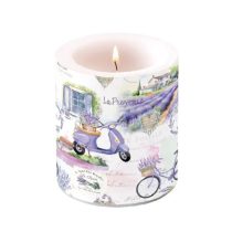 AMB.19320400 La Provence átvilágítós gyertya 10x10cm