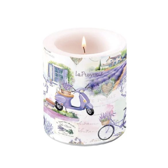 AMB.19320400 La Provence átvilágítós gyertya 10x10cm