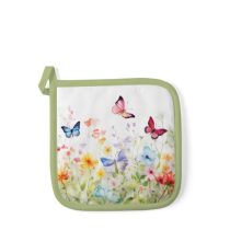   AMB.16520410 Butterflies in field white edényalátét 20x20cm,100% pamut