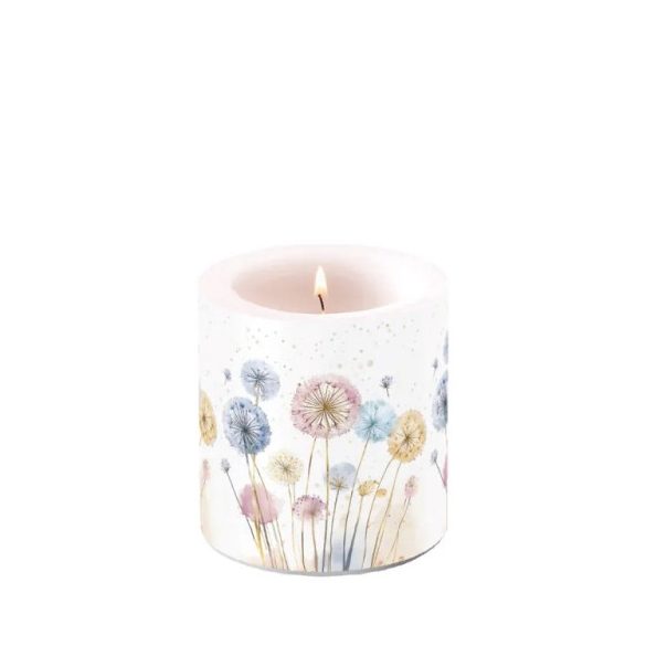 AMB.19220465 Dandelions átvilágítós gyertya 8x7,5cm 