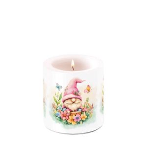 AMB.19220780 Charming gnome átvilágítós gyertya 8x7,5cm 