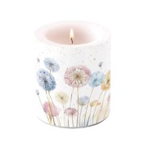 AMB.19320465 Dandelions átvilágítós gyertya 10x10cm