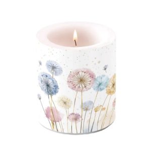 AMB.19320465 Dandelions átvilágítós gyertya 10x10cm