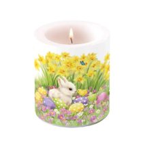 AMB.29320425 Easter friends átvilágítós gyertya 10x10cm