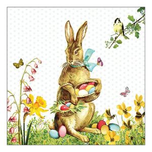 AMB.23319360 Vintage Easter bunny papírszalvéta 33x33cm,20db-os