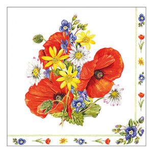 AMB.13319420 Field bouqoet papírszalvéta 33x33cm, 20db-os