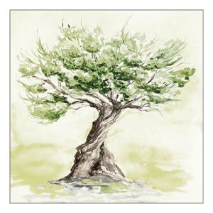 AMB.13319435 Olive tree papírszalvéta 33x33cm, 20db-os