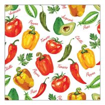   AMB.13319450 Vegetables and herbs papírszalvéta 33x33cm, 20db-os