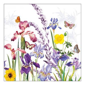 AMB.13319540 Iris garden papírszalvéta 33x33cm, 20db-os
