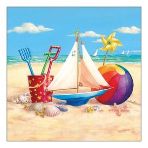 AMB.13319595 Beach toys papírszalvéta 33x33cm, 20db-os