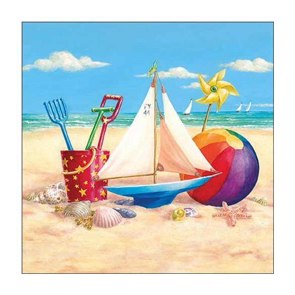 AMB.13319595 Beach toys papírszalvéta 33x33cm, 20db-os