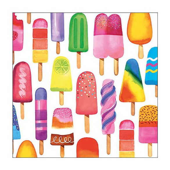 AMB.13319680 Delicious popsicles papírszalvéta 33x33cm, 20db-os