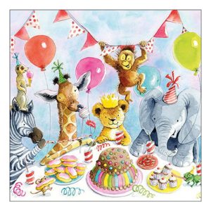 AMB.13319690 Party animals papírszalvéta 33x33cm, 20db-os