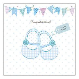 AMB.13319705 Baby shoes blue papírszalvéta 33x33cm, 20db-os