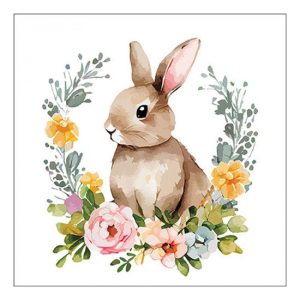 AMB.23319755 Cute Easter rabbit papírszalvéta 33x33cm,20db-os