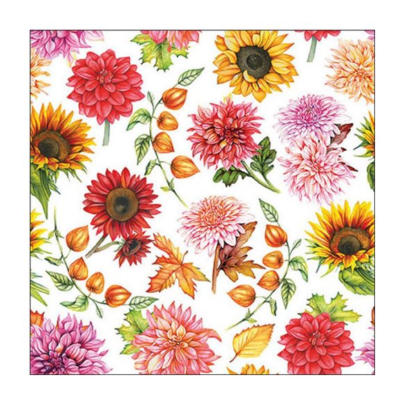 AMB.13319770 Autumn blooming papírszalvéta 33x33cm, 20db-os