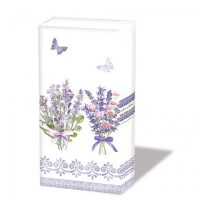 AMB.12219735 Lovely lavender white papírzsebkendő 10db-os