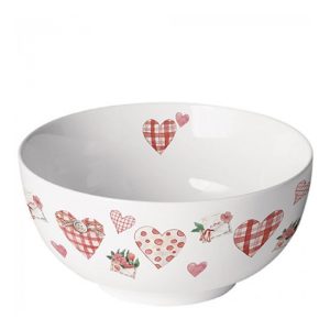 AMB.14819745 Lovely Hearts porcelántál 6,5x14cm