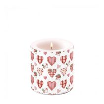 AMB.19219745 Lovely Hearts átvilágítós gyertya 8x7,5cm 