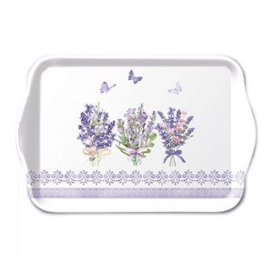 AMB.13719735 Lovely lavender white műanyag kistálca 13x21cm