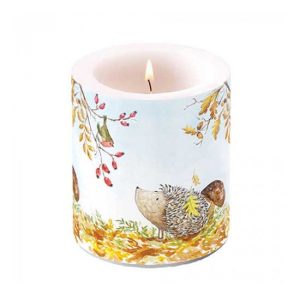 AMB.19319720 Forest friends átvilágítós gyertya 10x10cm