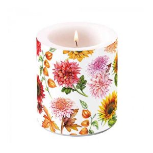 AMB.19319770 Autumn blooming átvilágítós gyertya 10x10cm